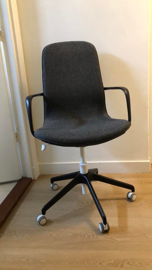 Bureaustoel ikea langfjall, Huis en Inrichting, Bureaustoelen, Ophalen, Zo goed als nieuw, Zwart
