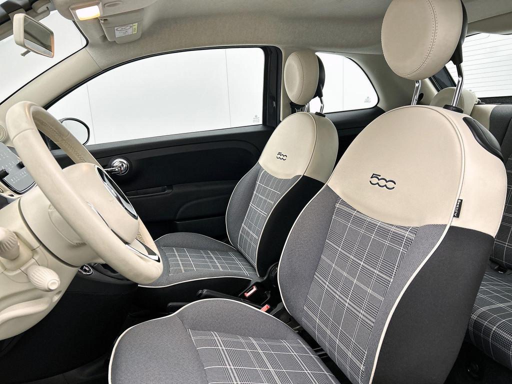 Fiat 500 1.0 Hybrid Lounge | Airco | Parkeersensoren | Apple, Voorwielaandrijving, 12 maanden, Stof, Euro 6