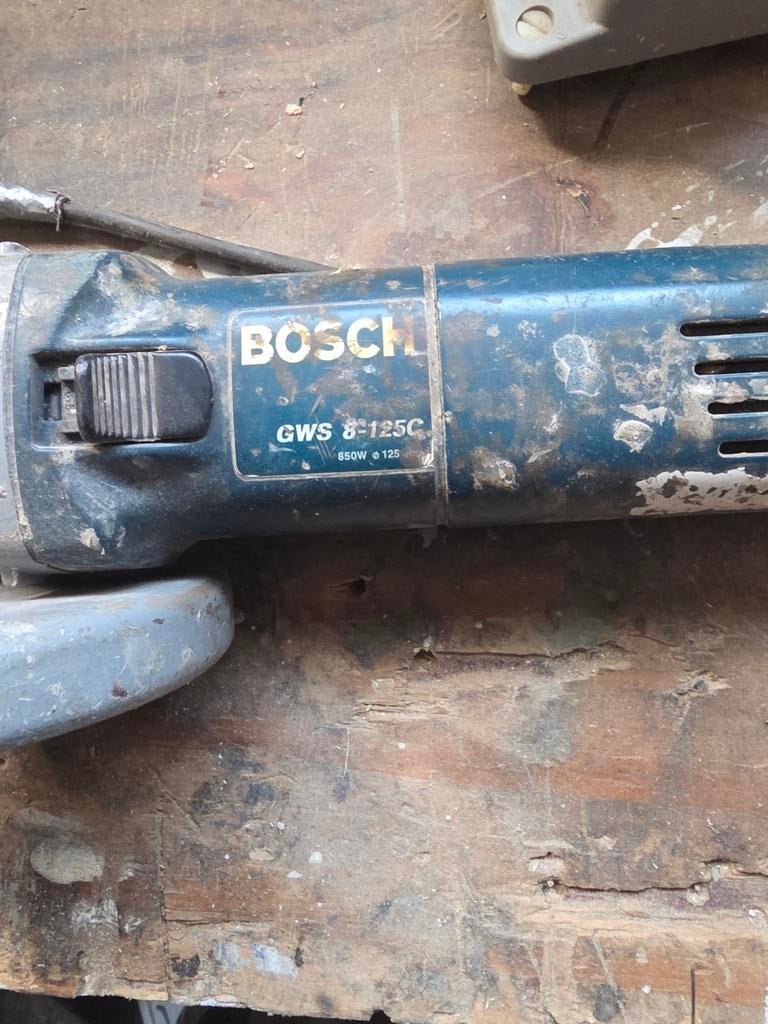 Bosch GWS 8-125C Haakse Slijpmachine 850W, Doe-het-zelf en Verbouw, Ophalen of Verzenden, Gebruikt, 700 tot 1000 watt, Haakse handslijpmachine