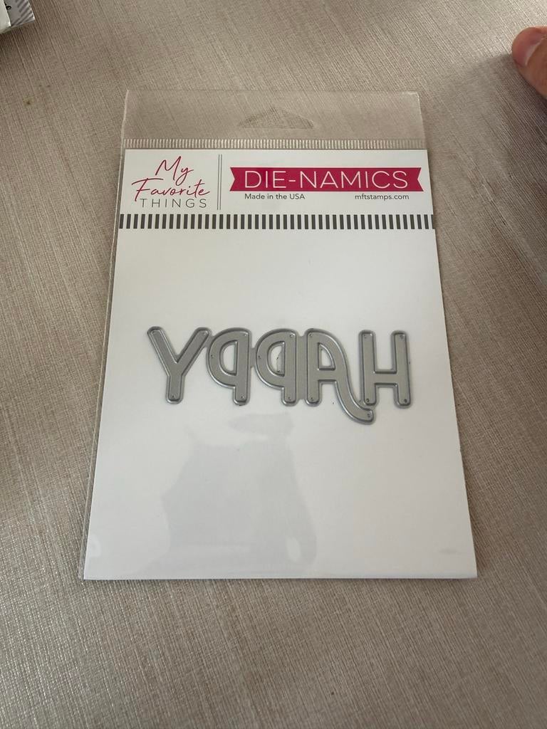 My Favorite Things Die-Namics Happy, Ophalen of Verzenden, Zo goed als nieuw, Gereedschap of Toebehoren