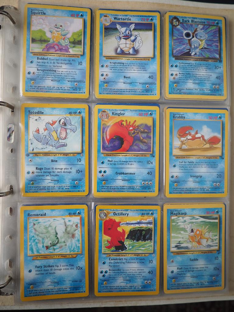 Binder vintage Pokemon kaarten, Ophalen of Verzenden, Meerdere kaarten, Foil