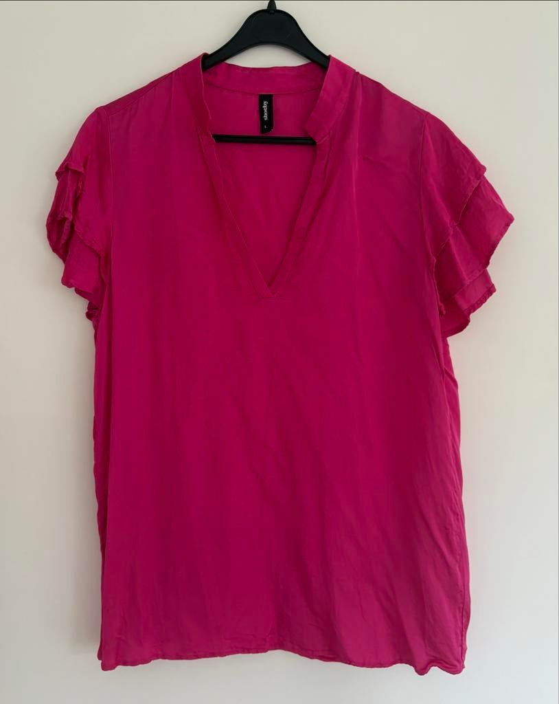 Roze blouse van Shoeby maat L, Ophalen of Verzenden, Gedragen, Maat 42/44 (L), Roze