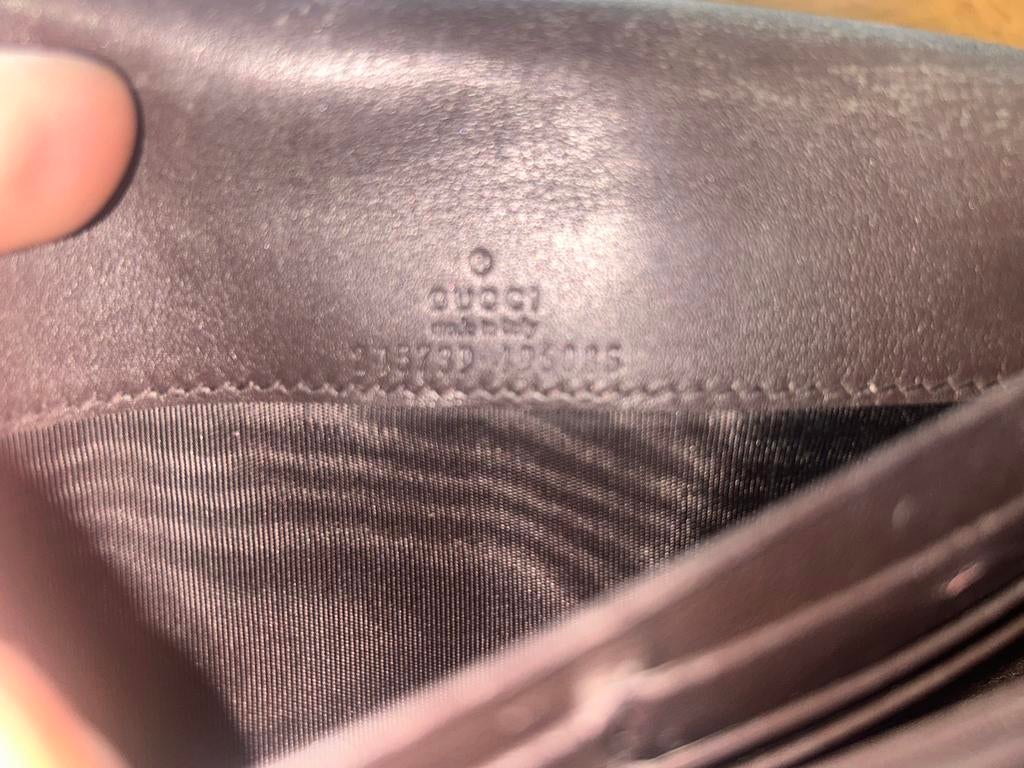 Gucci portemonnee van slangenleer AUTHENTIEK, Overige merken, Gebruikt, Beige, Ophalen of Verzenden