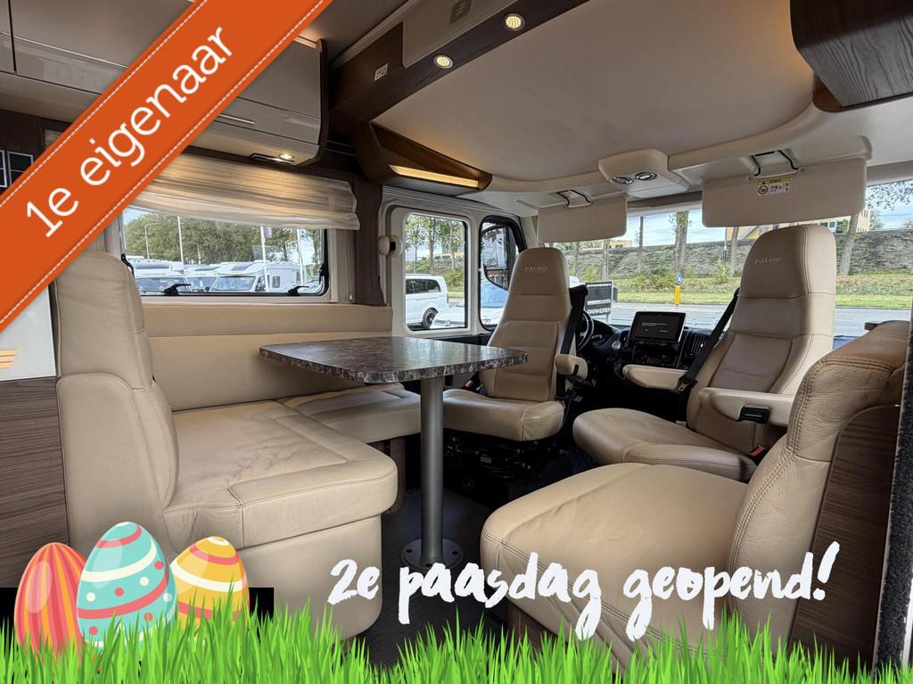 Hymer B704 SL Palmo Enkele Bedden Hefbed 2X Airco Zonnepanel, Airbags, 7 tot 8 meter, Bedrijf, Diesel