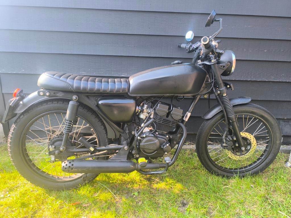 AGM Caferacer 50cc - Geschorst, rijdt 70km/u, Fietsen en Brommers, Brommers | Overige merken, Ophalen, Gebruikt, Maximaal 45 km/u