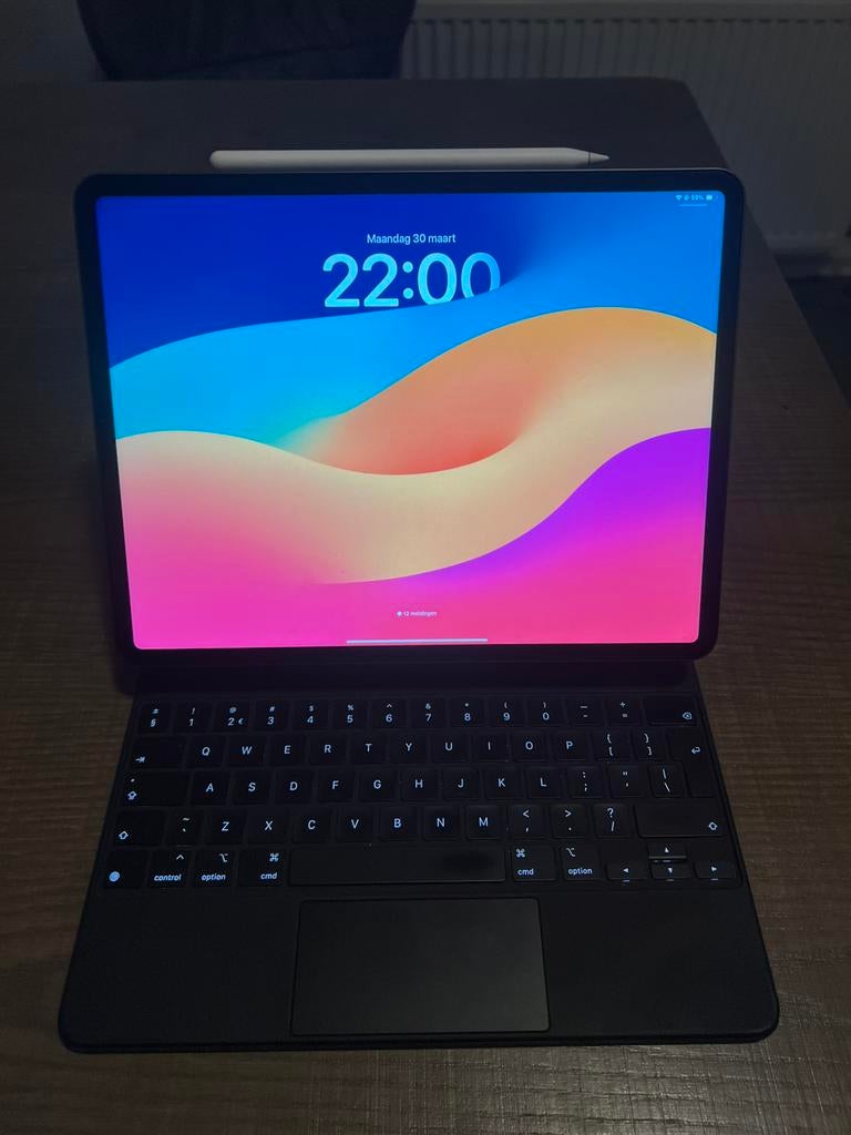 Ipad pro 2022 12.9 inch + apple pencil + magic keyboard, Computers en Software, Apple iPads, Apple iPad, 12 inch, Ophalen of Verzenden