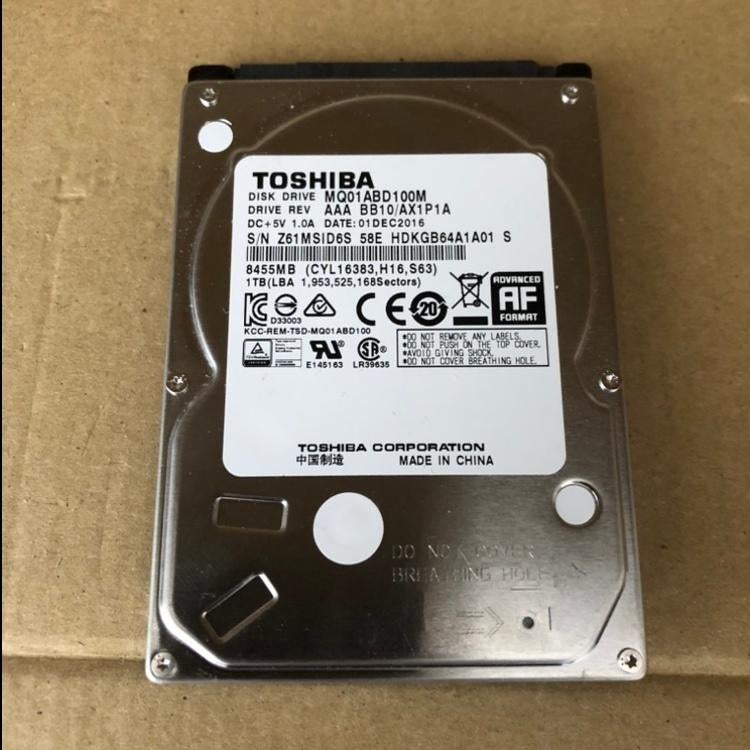 Toshiba 1TB HDD SATA 2.5" MQ01ABD100M, Computers en Software, Harde schijven, Intern, Ophalen of Verzenden, 1TB, Laptop
