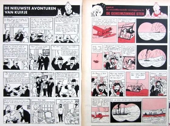 7 strips Kuifje 1957 Tintin geheimzinnige ster, Ophalen of Verzenden, Overige typen