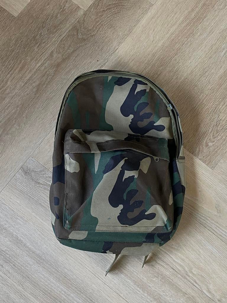 Leger soldaten camouflage schooltas, Sieraden, Tassen en Uiterlijk, Rugtas, Ophalen of Verzenden, 30 tot 40 cm, Groen