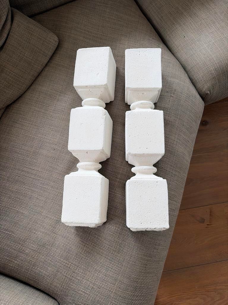 PTMD – XL 50 cm – Betonlook kandelaars, Huis en Inrichting, Woonaccessoires | Kandelaars en Kaarsen, Overige materialen, 50 tot 75 cm