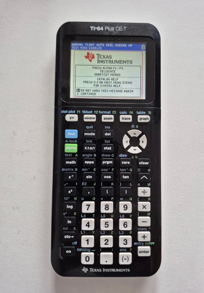 Grafische rekenmachine TI-84 Plus CE-T, Diversen, Ophalen of Verzenden, Zo goed als nieuw