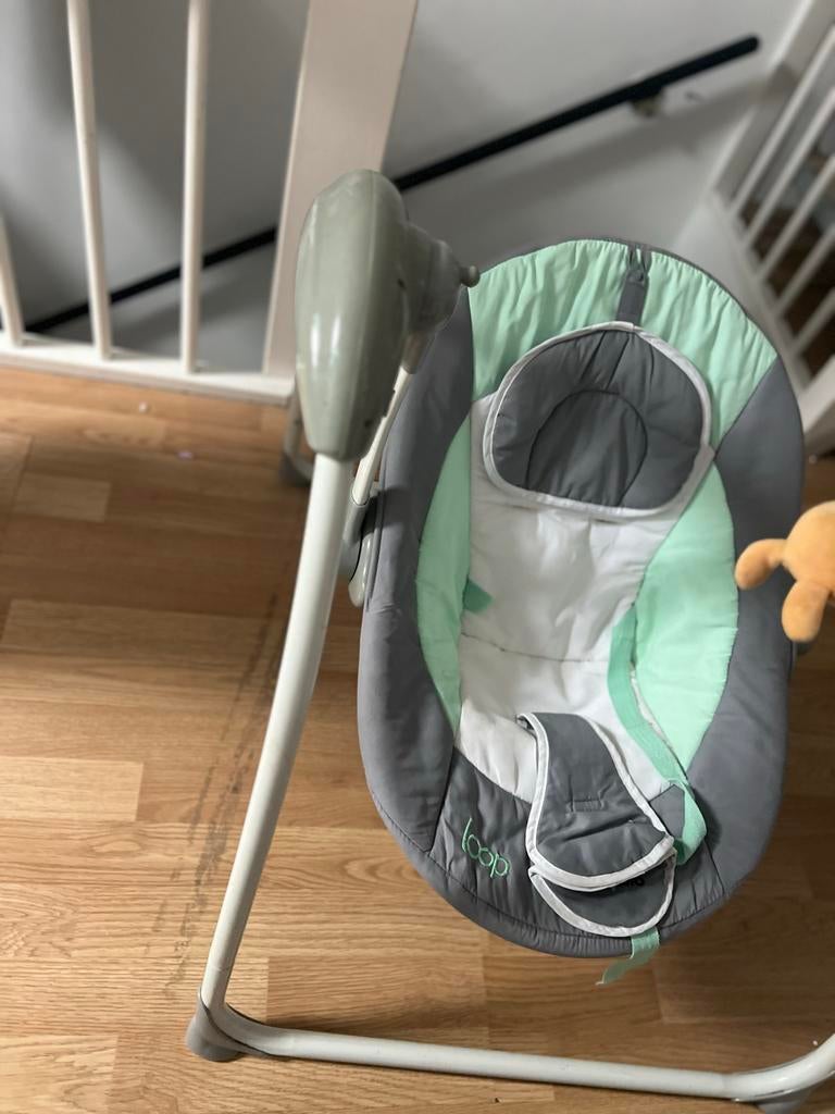 Gratis Wipstoel grijs/mintgroen, Overige merken, Gebruikt, Wipstoel, Ophalen of Verzenden