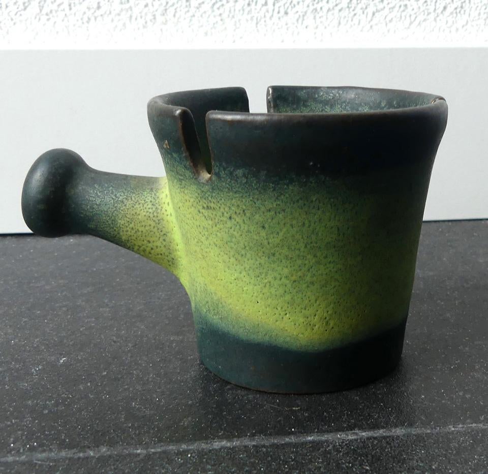 Ceramano 331 vintage asbak groen West-Germany, Ophalen of Verzenden, Gebruikt, Asbak