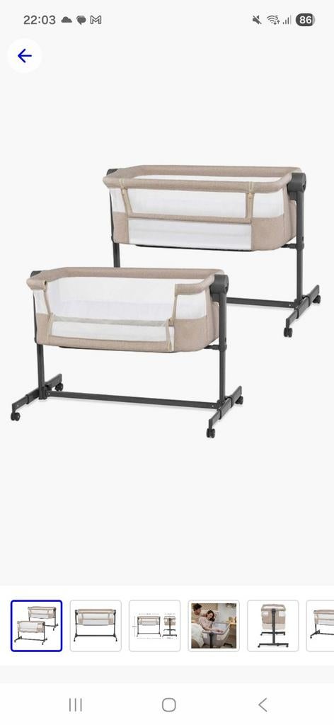 Kinderkraft Neste Up 2 Aanschuifbed Cosleeper, Ophalen, Zo goed als nieuw, Wieg