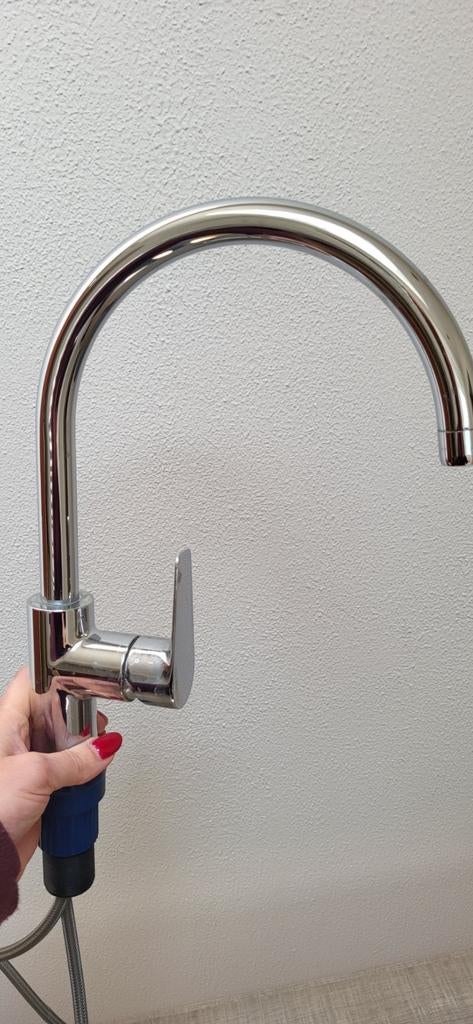 Mooie kraan zo goed als nieuw, Doe-het-zelf en Verbouw, Sanitair, Ophalen of Verzenden, Zo goed als nieuw, Rvs, Kraan