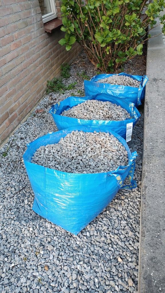Basalt split / grijs grind, Tuin en Terras, Grind, Keien en Split, Ophalen, Gebruikt, Antraciet, Split
