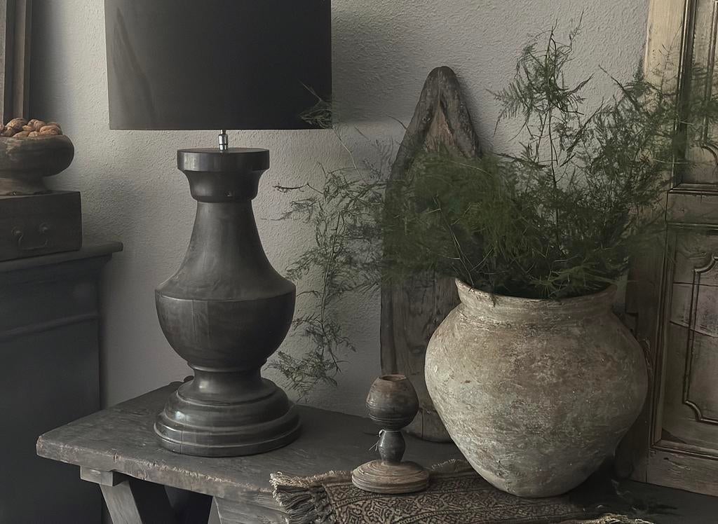 Oude stenen waterpot, Huis en Inrichting, Woonaccessoires | Vazen, Overige kleuren, Minder dan 50 cm, Overige materialen, Ophalen of Verzenden