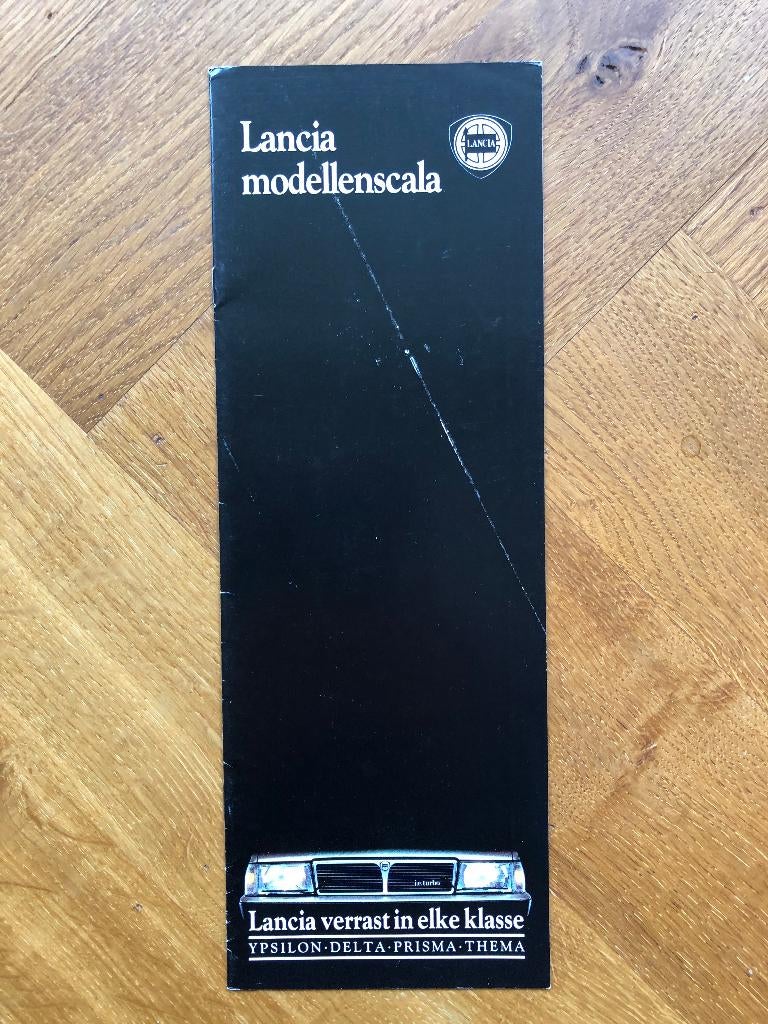 Lancia modellenscala kleine folder, Ophalen of Verzenden, Zo goed als nieuw, Overige merken, Lancia