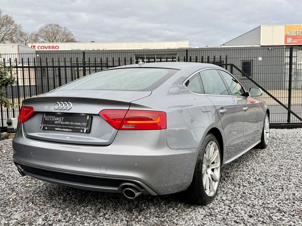 Audi A5 Sportback 1.8 TFSI Aut S-Line Sport Edit Navi|Leer|X, Gebruikt, 4 cilinders, 4 stoelen, Leder en Stof