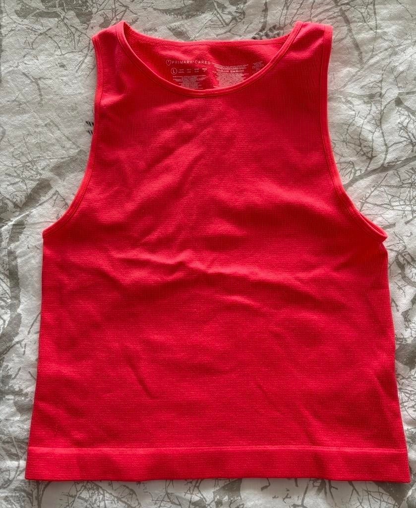 Primark Cares Rode Crop Top Maat L, Kleding | Dames, Tops, Maat 42/44 (L), Ophalen of Verzenden, Zo goed als nieuw, Zonder mouw