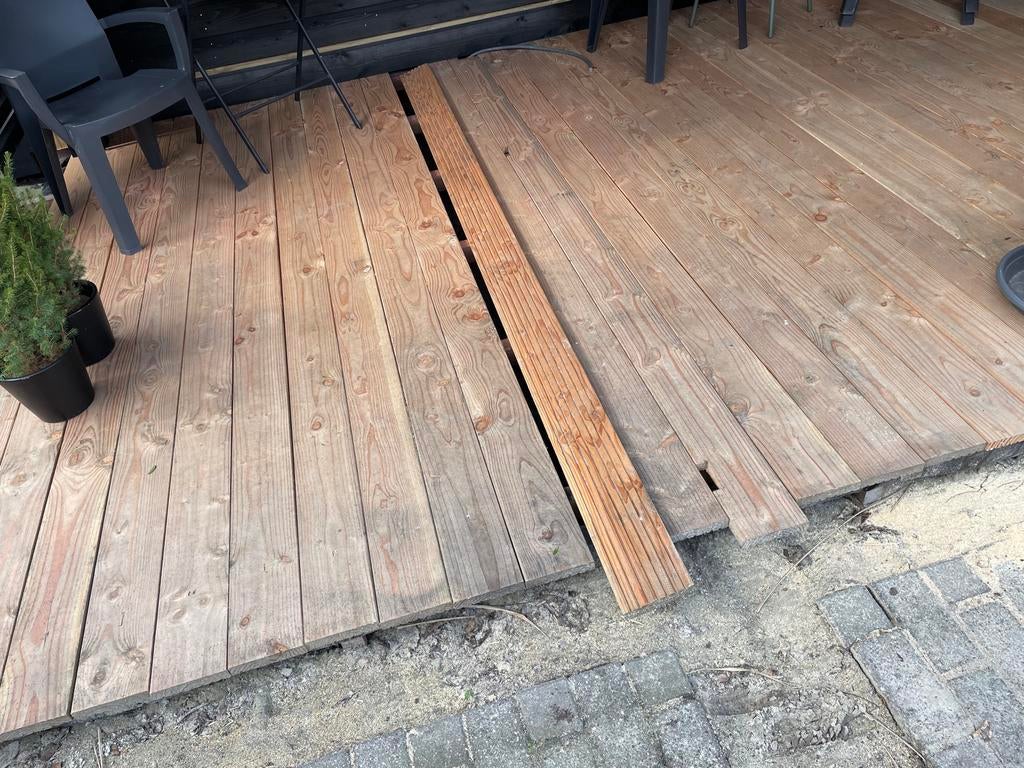 Douglas planken voor terras of vlonder, Ophalen, Gebruikt, Hout