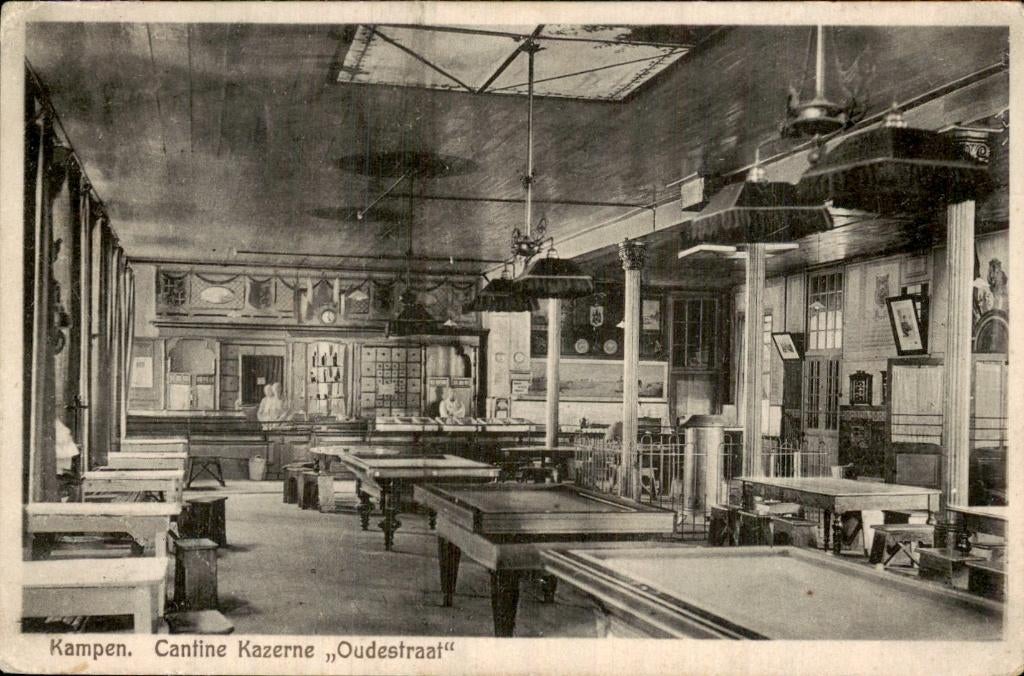 Kampen - Cantine Kazerne - Oudestraat, Ophalen of Verzenden, 1920 tot 1940, Gelopen, Overijssel