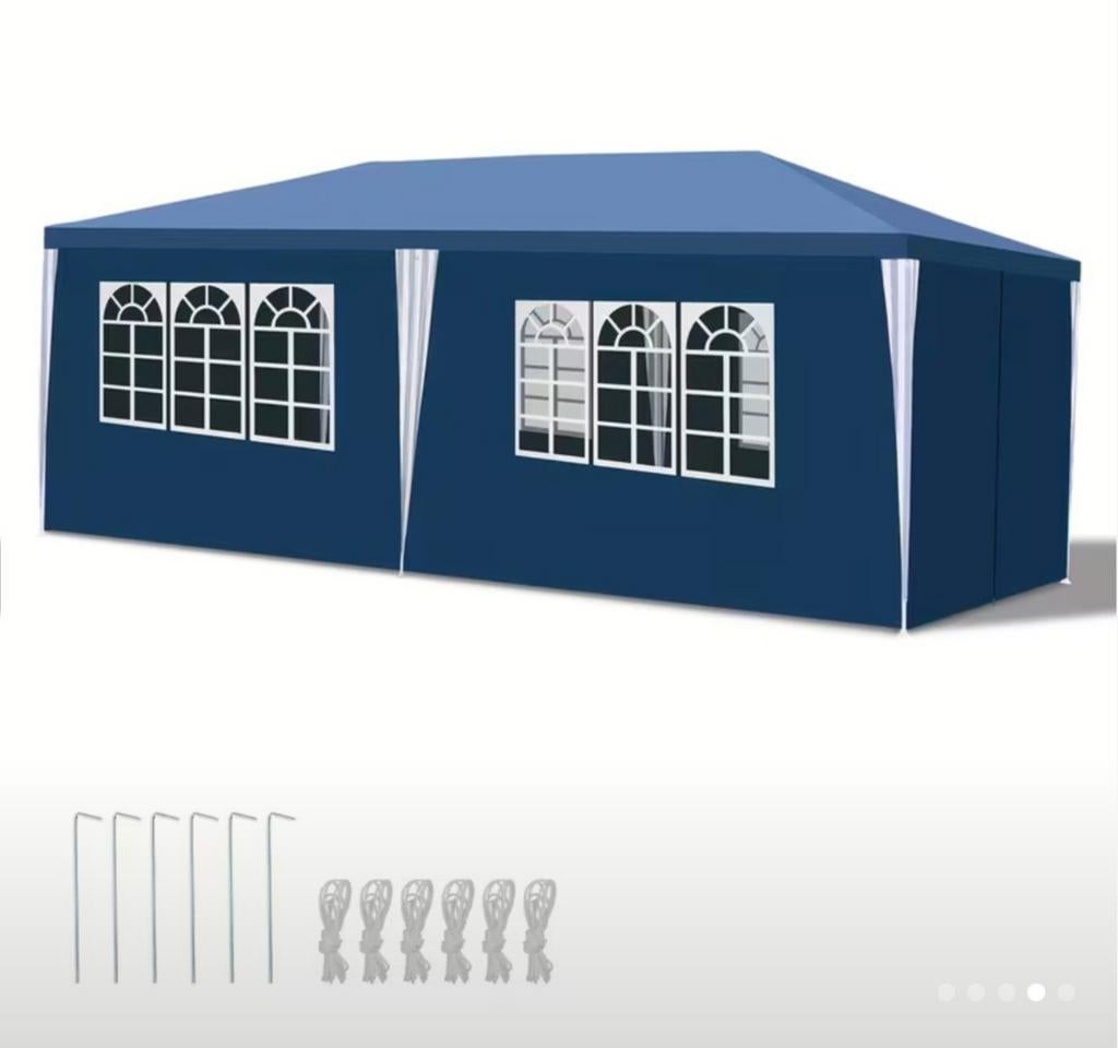 Sonnewelt Prieel 3x6m Blauw - Feesttent/Kampeertent, Ophalen of Verzenden