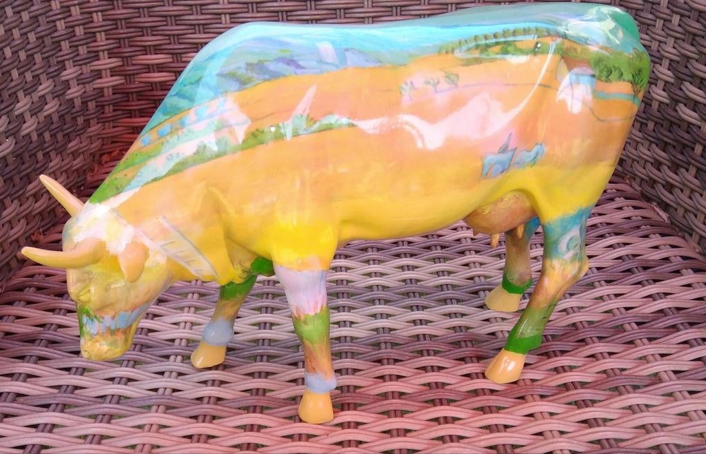 Cow Parade Koe "Vincent van Gogh" LARGE, Ophalen of Verzenden, Zo goed als nieuw, Dier