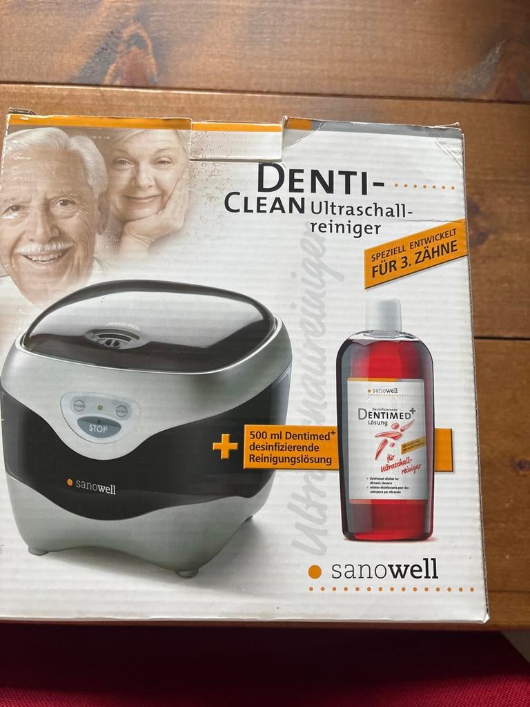 Sanowell Denti-Clean Ultraschallreiniger voor Kunstgebit, Ophalen, Zo goed als nieuw, Mondverzorging