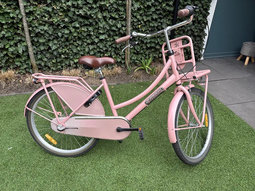 Roze kinderfiets met voordrager merk Popal, 47 tot 50 cm, Ophalen, Gebruikt, Overige merken