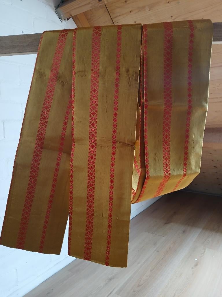 Traditionele Japanse obi hanhabaobi gele yamabuki yellow, Ophalen of Verzenden