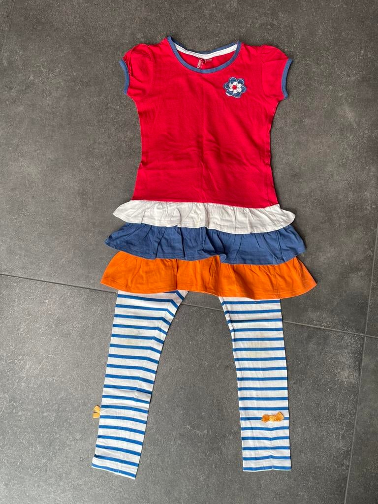 Koningsdag jurkje maat 116/122, Ophalen of Verzenden, Zo goed als nieuw, Meisje, Jurk of Rok