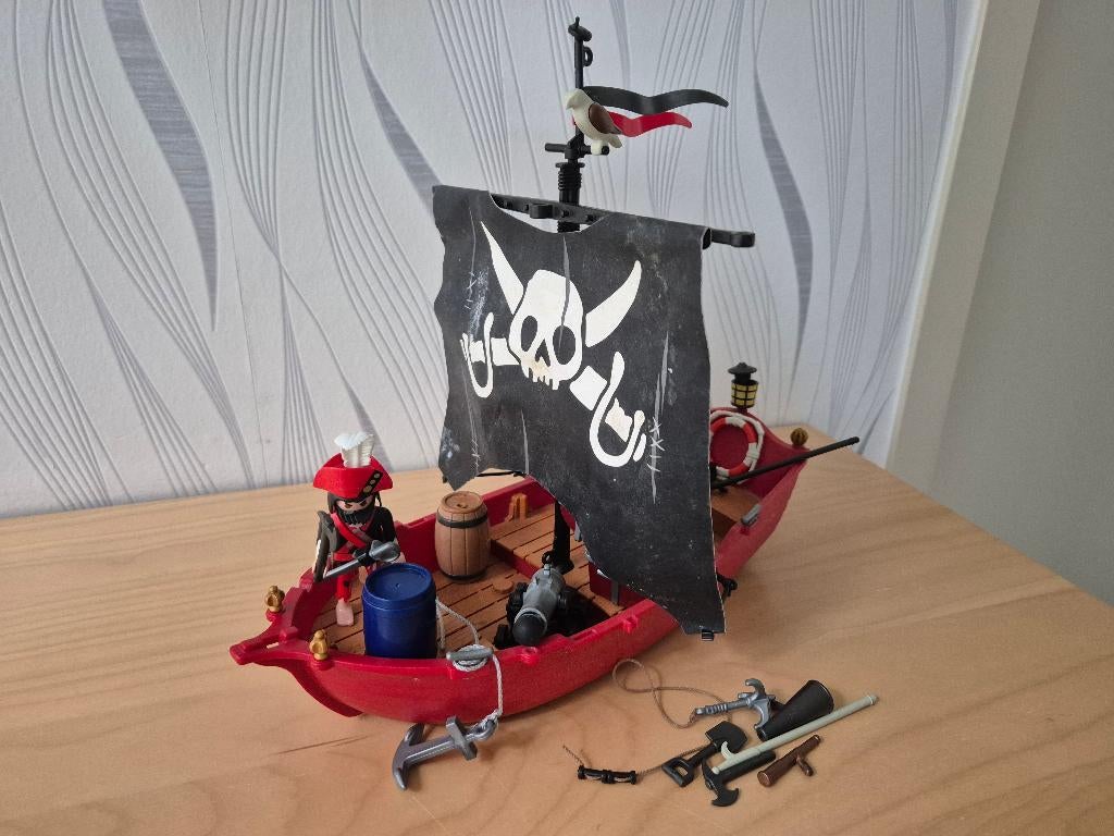 Playmobil Piratenboot, Ophalen of Verzenden, Gebruikt