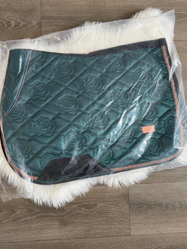 Horsegloss jumping zadeldek nieuw groen (anky ps of sweden), Dieren en Toebehoren, Paarden en Pony's | Dekens en Dekjes, Ophalen of Verzenden