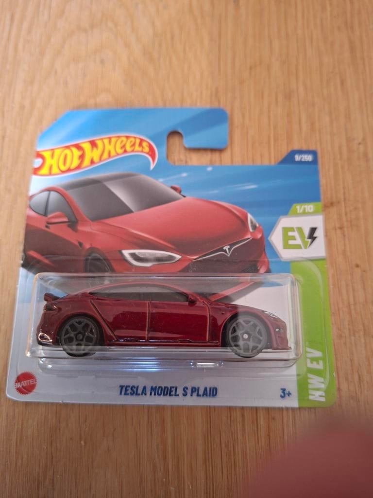 Hotwheels Tesla model S plaid, Ophalen of Verzenden, Auto