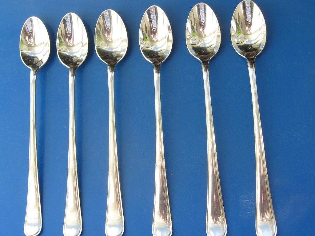 Zilveren sorbet lepels / cocktail lepels, Antiek en Kunst, Verzenden, Zilver