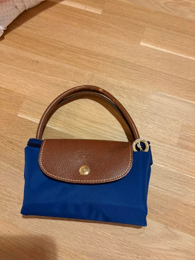 Longchamp tasje klein, Ophalen of Verzenden, Gebruikt, Blauw, Handtas