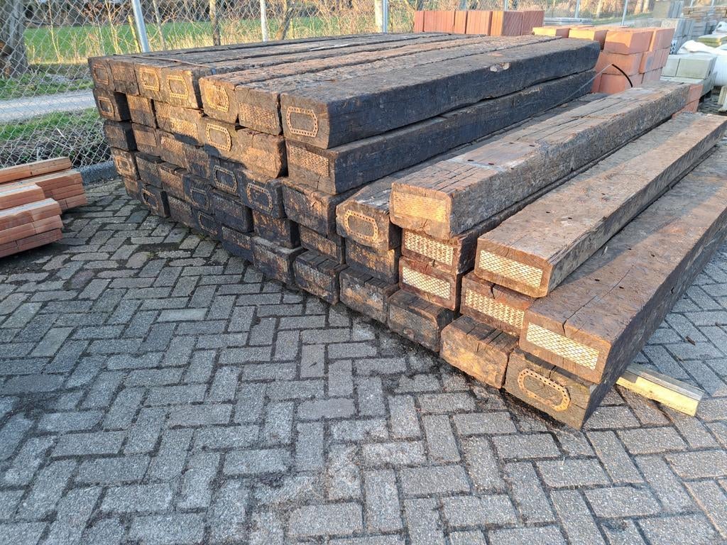 bielzen, eiken spoorbiels, Ophalen, Gebruikt, 25 cm of meer, Biels