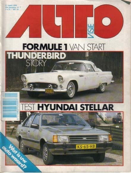 Autovisie 7 1984 : Ford Thunderbird - BMW Hartge H3 E30, Ophalen of Verzenden, Gelezen, Algemeen