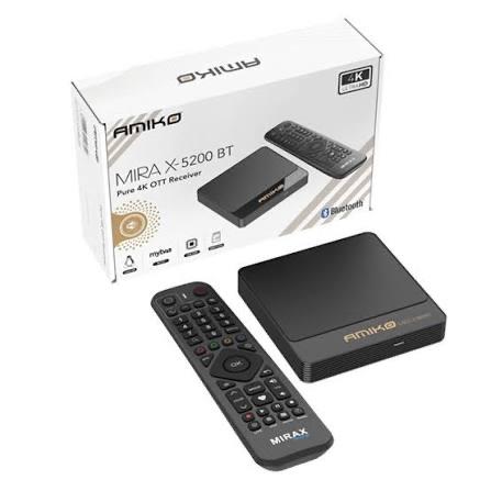 🔥De Beste IP-TV Amiko Mira X-5200 BT Linux Smart OTT TV Box, Audio, Tv en Foto, Mediaspelers, Ophalen, Nieuw, HDMI, Minder dan 500 GB