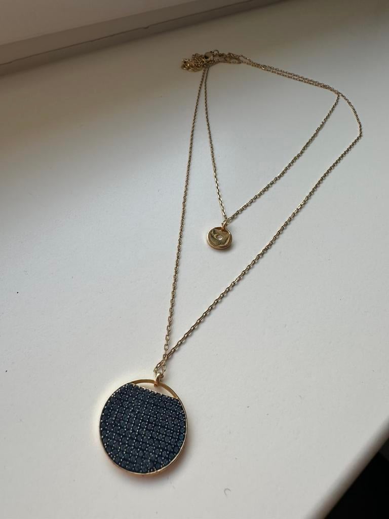 Swarovski ketting, Ophalen of Verzenden, Zo goed als nieuw, Zilver