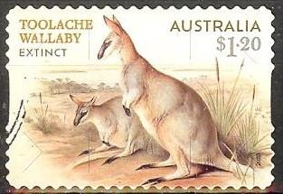 152 Australië 2023 Extinct Animals s/a, Verzenden, Gestempeld