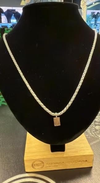 BUDDHA TO BUDDHA KETTING TYPE 718 60 CM GEORGE XS € 299,95, Ophalen of Verzenden, Zo goed als nieuw, Zilver, Zilver