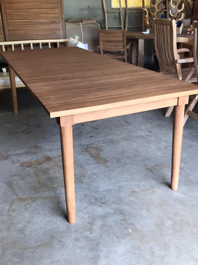 Teak Houten Tuintafels / 160 / 220 / 240 cm / vanaf 100 euro, Tuin en Terras, Ophalen of Verzenden, Zo goed als nieuw, Rechthoekig