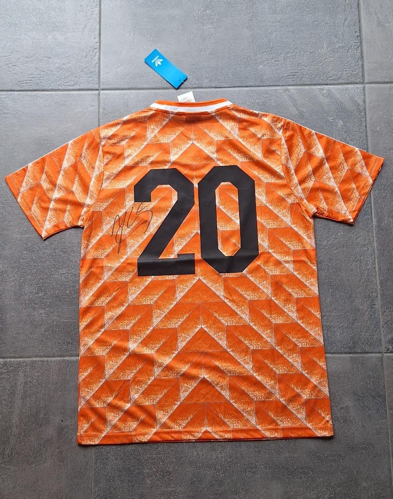 Shirt Oranje 1988 met originele handtekening; Jan Wouters, Verzamelen, Sportartikelen en Voetbal, Ophalen of Verzenden, Nieuw