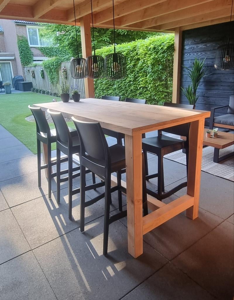 Stoere bartafel douglas hout in iedere gewenste maat, Ophalen of Verzenden, Nieuw, Rechthoekig, Hout