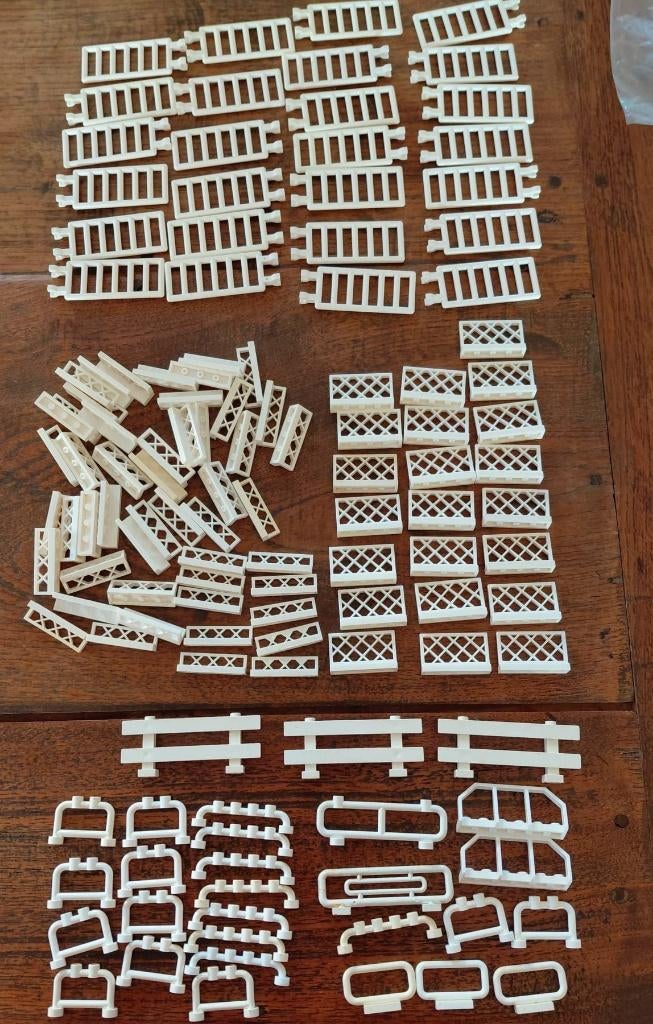 Lego witte hekjes Fence White, Kinderen en Baby's, Speelgoed | Duplo en Lego, Ophalen of Verzenden, Zo goed als nieuw, Losse stenen
