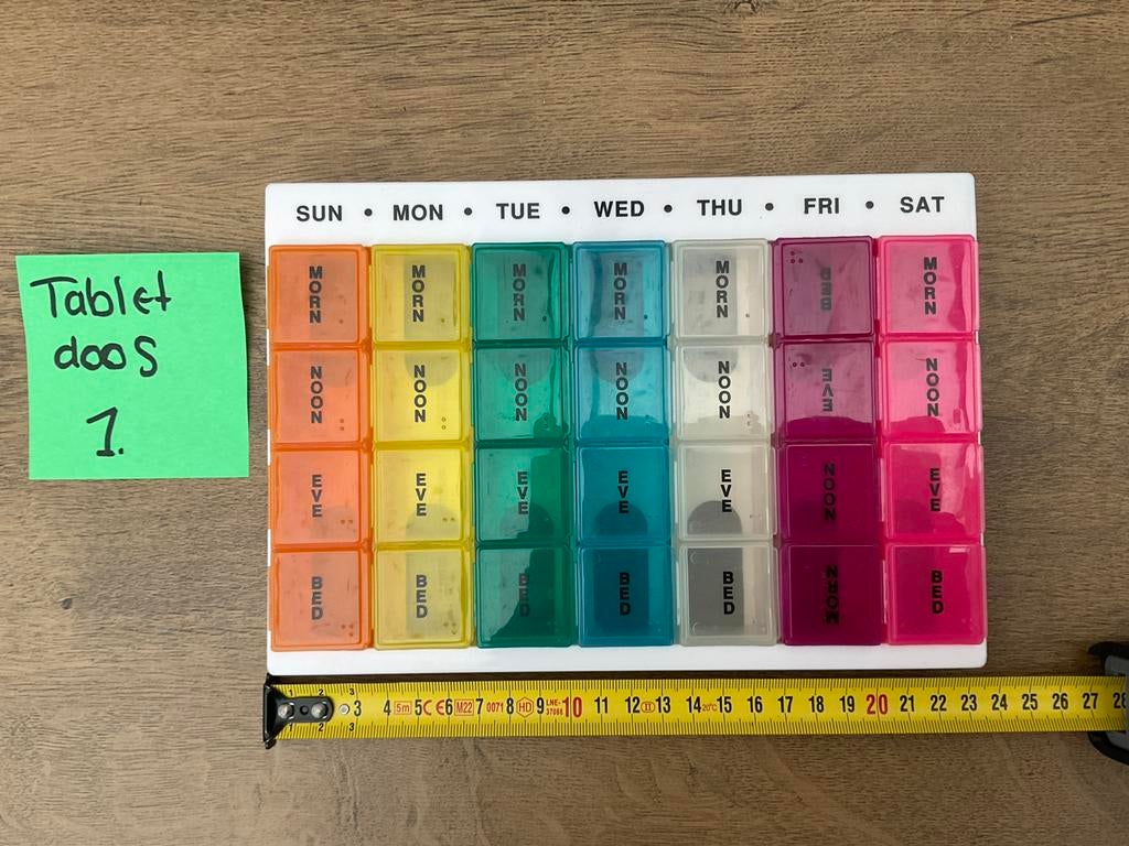 Zgan, niet kapot, medicijn doosje tablettenorganizer, Ophalen, Zo goed als nieuw