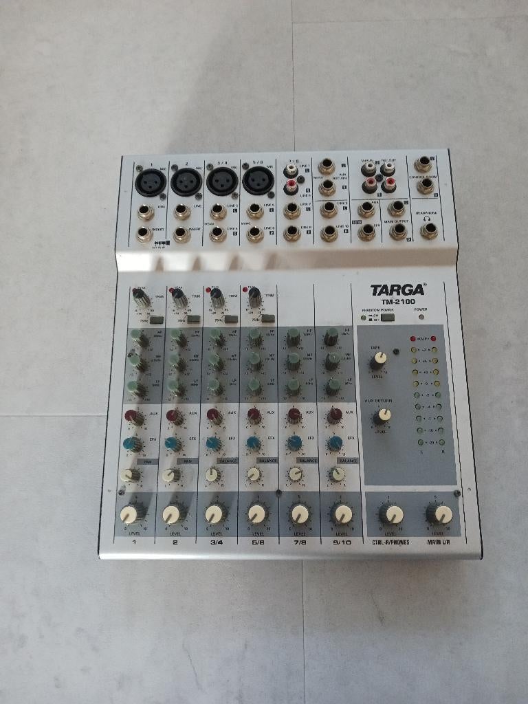 Targa TM-2100 Mengpaneel, Ophalen, Gebruikt, 5 tot 10 kanalen, Microfooningang