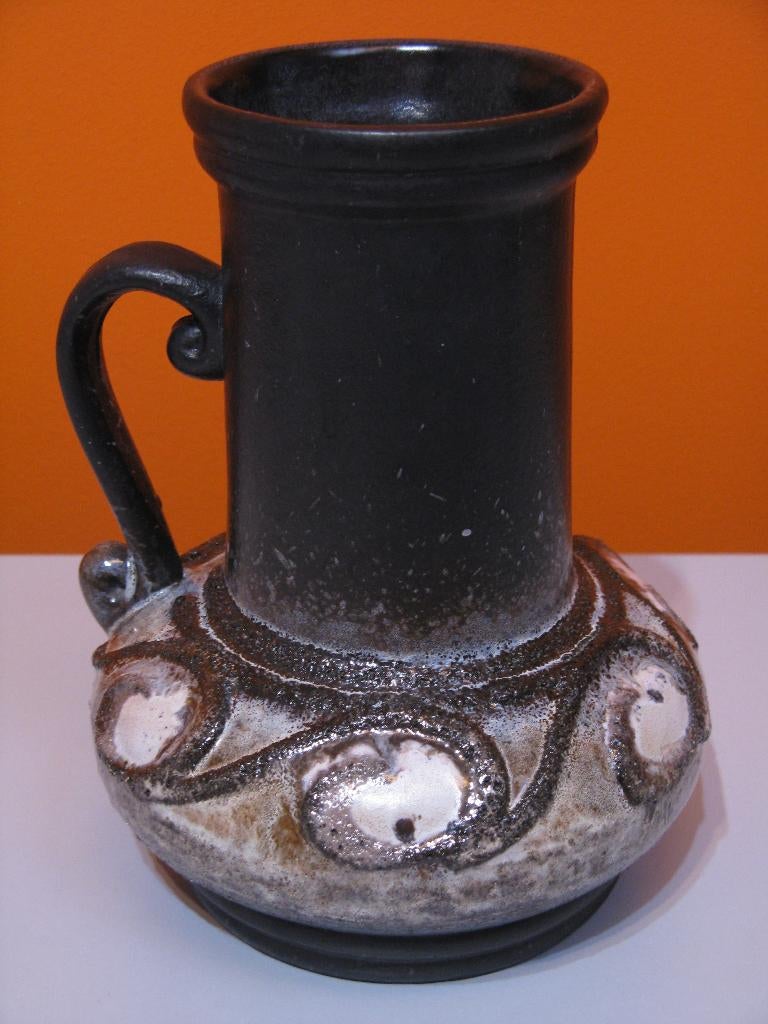 retro vintage keramiek vaas Strehla Germany GDR 70s, Antiek en Kunst, Ophalen of Verzenden